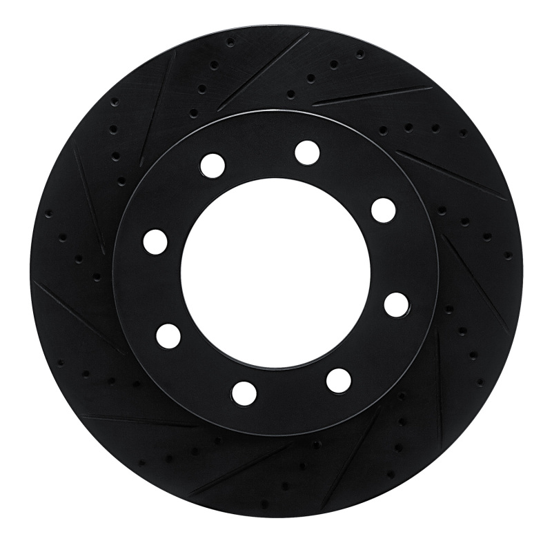 Ford F-350 Super Duty Brake Rotor (1) - Front Left - R1 Concepts - Drilled & Slotted - Black - `12-`25 Ford F-350 Super Duty Brake Rotor (1) - Front Left - R1 Concepts - Drilled & Slotted - Black - `12-`25